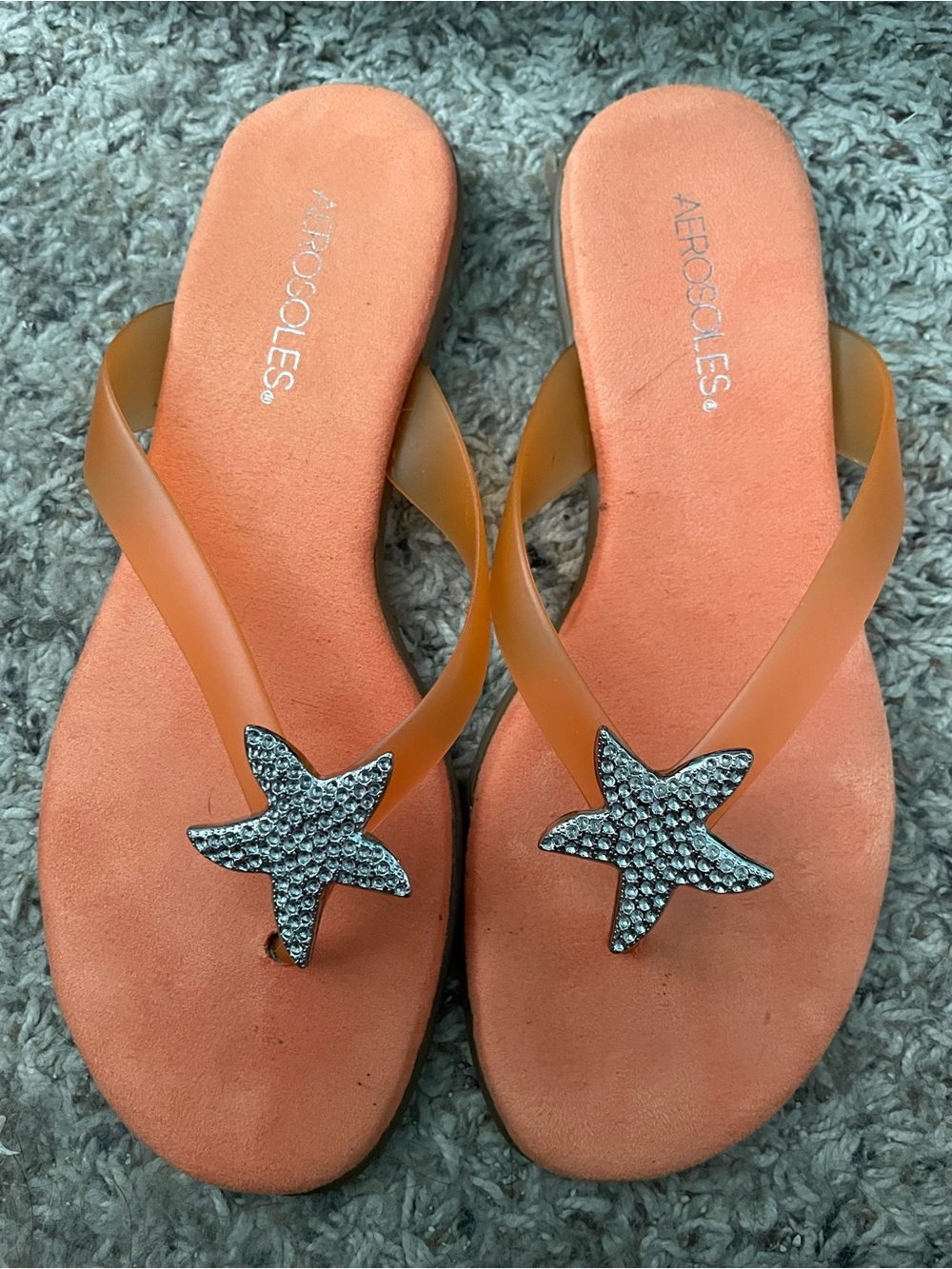AEROSOLES Orange Jelly Starfish Sandal